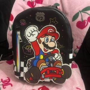 Bioworld Nintendo Super Mario Kart Rainbow Road Mini Backpack